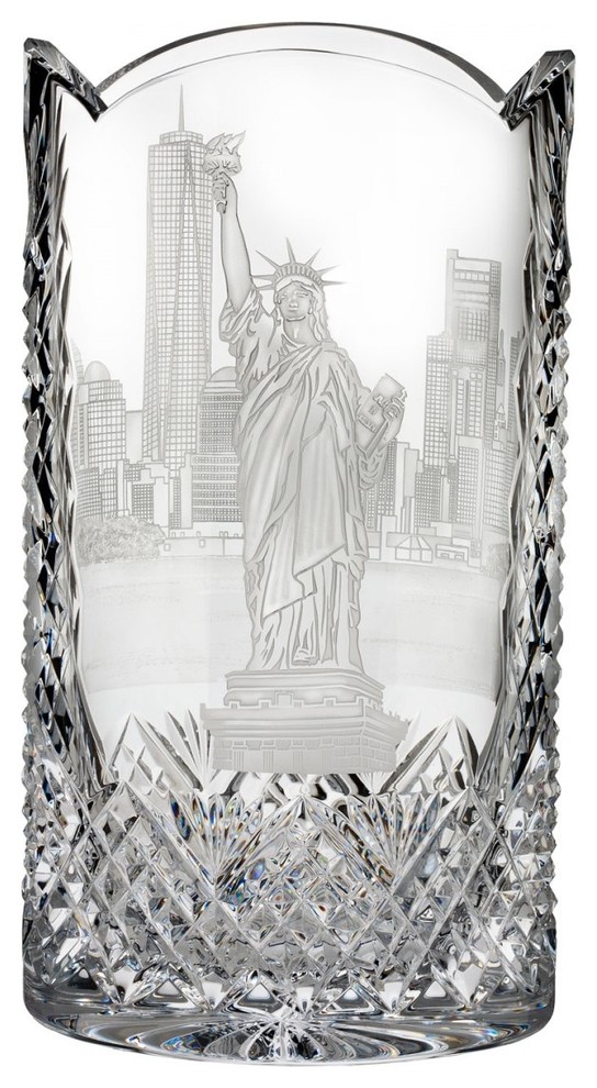 Waterford Statue of Liberty Oval Vase Traditional Vases by Unique Gifts Houzz