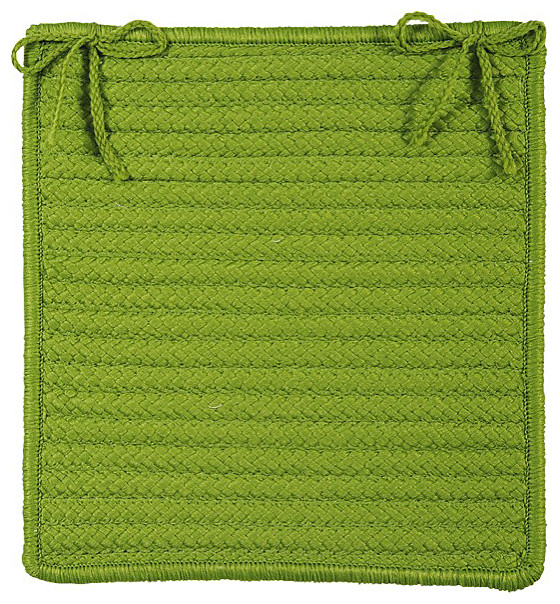 Colonial Mills Simply Home Solid Bright Green Chair Pad, Single