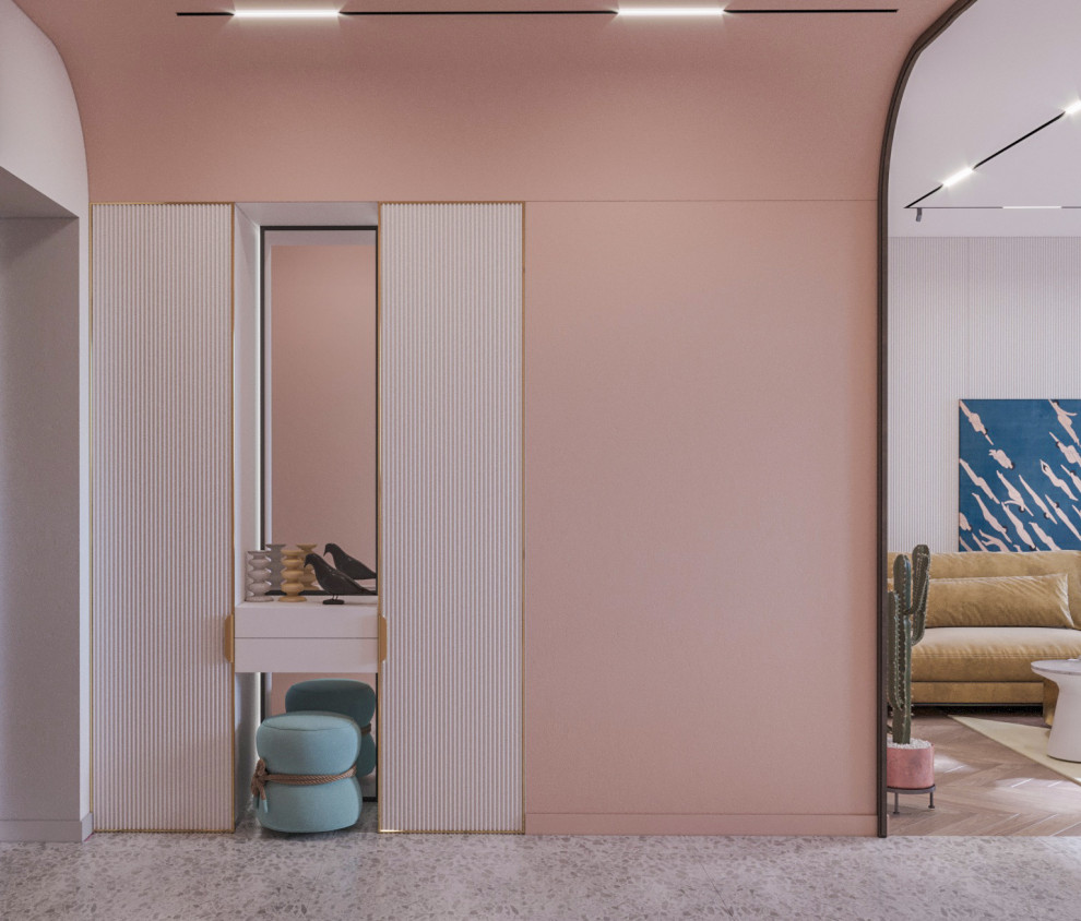 Квартира в нежных тонах для девушки студентки