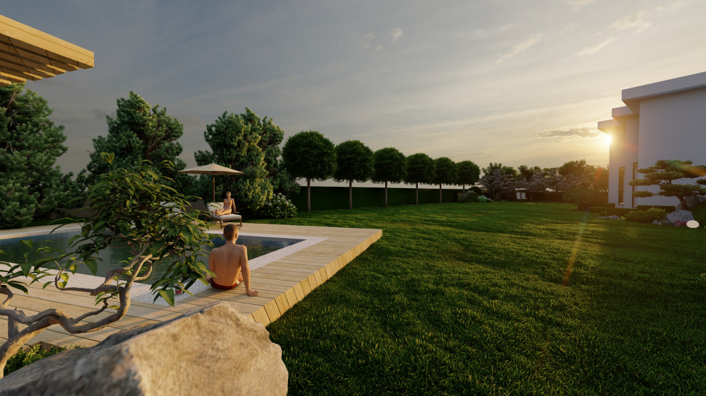 Лаконичный сад. КП Райт Вилладж