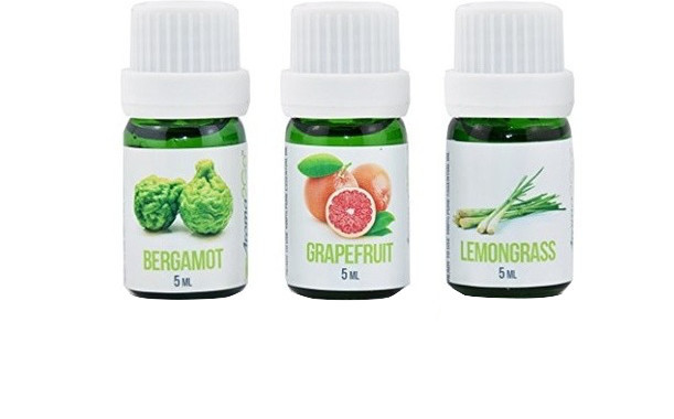 Lemongrass, Bergamot & Grapefruit Pure Therapeutic Grade Essential Oils Bundle
