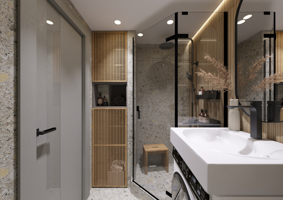 Кухня и санузел в японском стиле