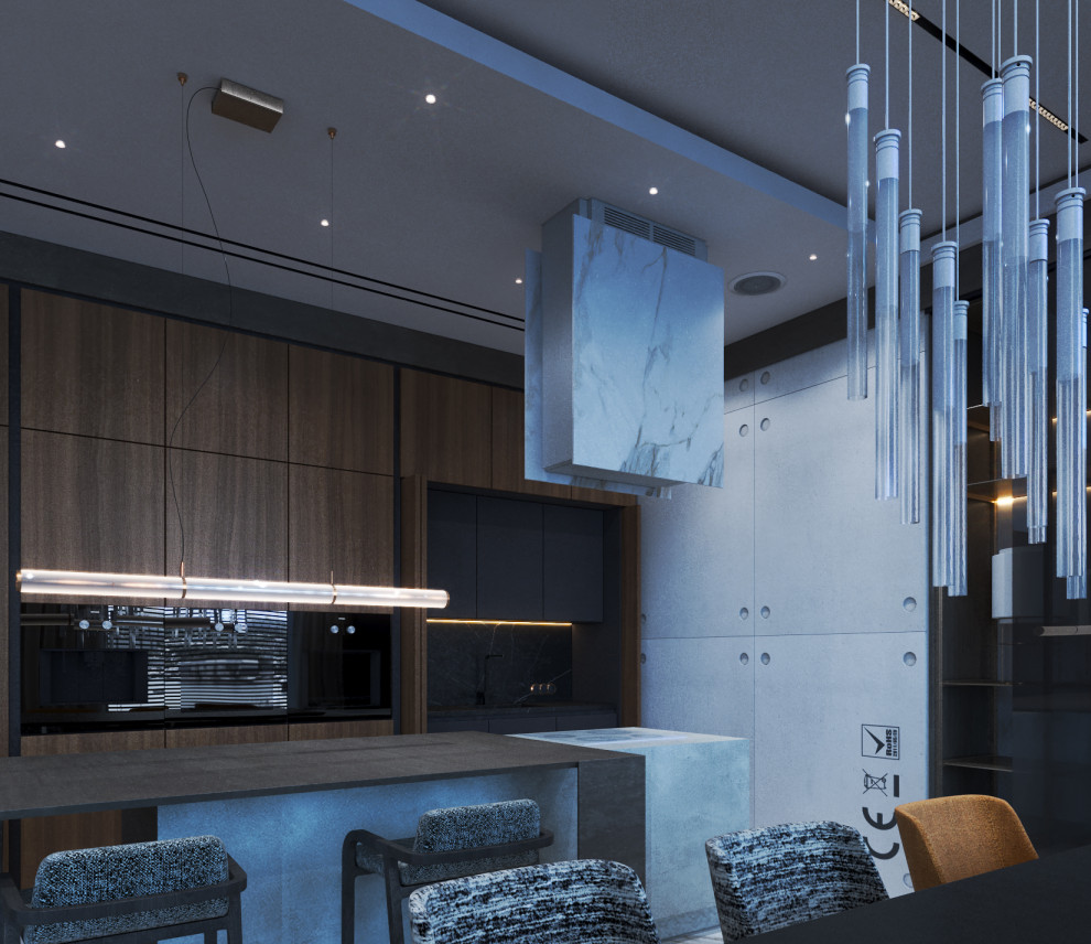 New design project apartment in Vladivostok, residential complex Aquamarine