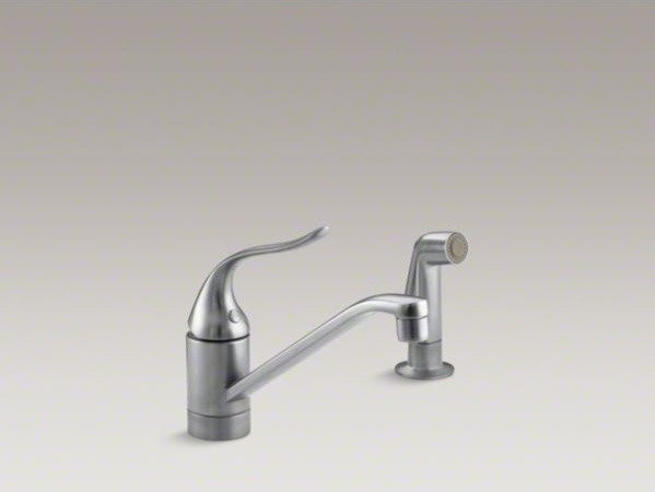 KOHLER K-15176-F-G Coralais Single Control Kitchen Sink Faucet, Brushed Chrome