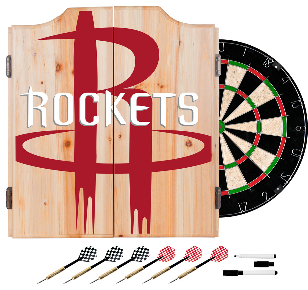 NBA Dart Set With Darts and Board, Fade, Houston Rockets