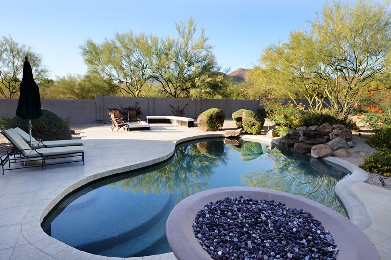 Trendy pool photo in Phoenix