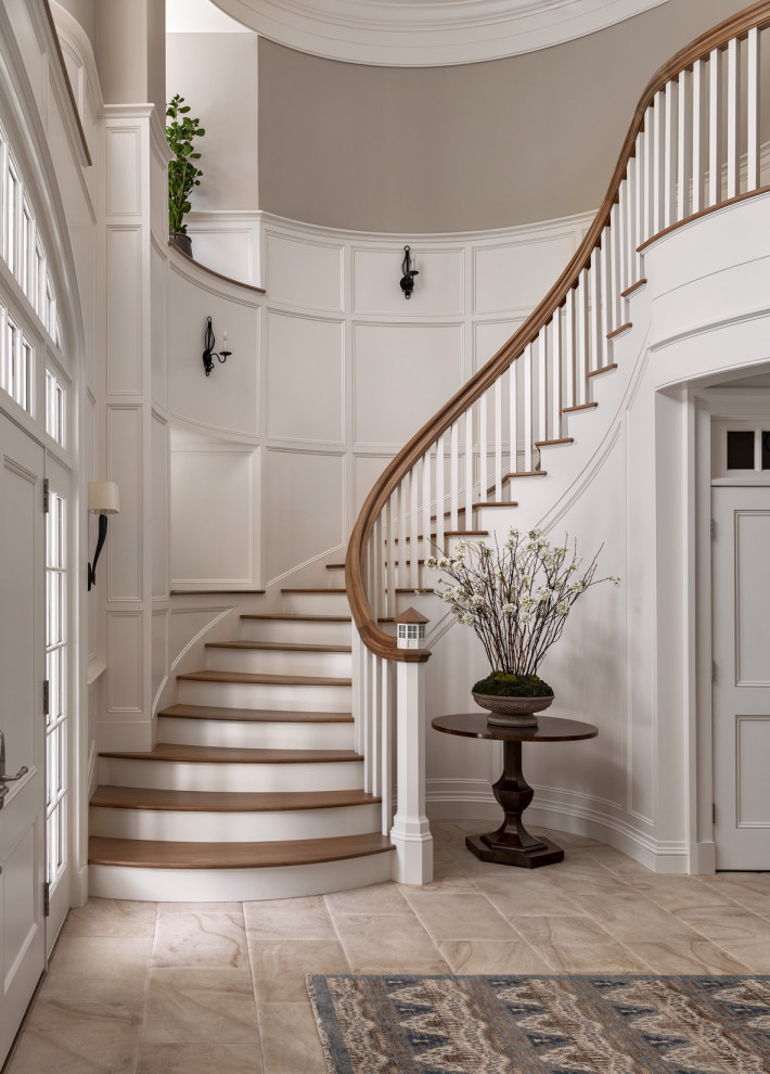 Example of a beach style staircase design in Boston