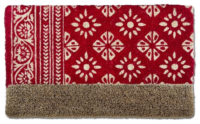 Snowflake Boot Scrape Coir Mat
