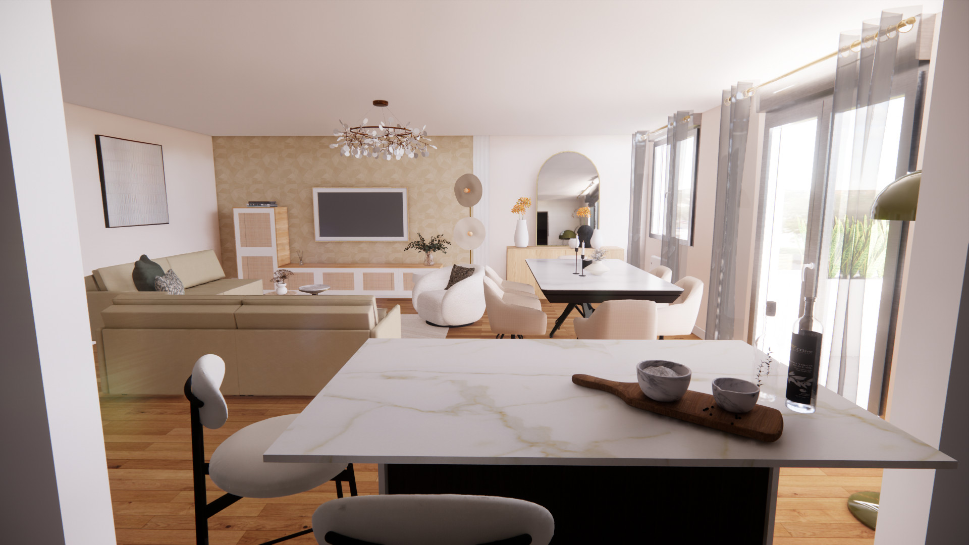 PROJET 3D - Aménagement d'une pièce de vie