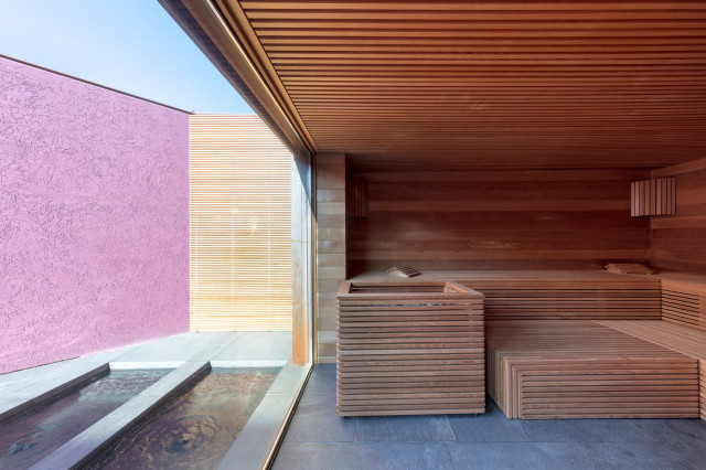 PRIVATE SPA - SAUNA moderno-cuarto-de-bano