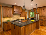 Rustic Kitchen by KohlMark Architects and Builders
