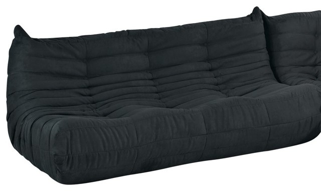 Modway Furniture Waverunner Sofa Black Contemporary Sofas By Modway Furniture Waverunner Sofa Black