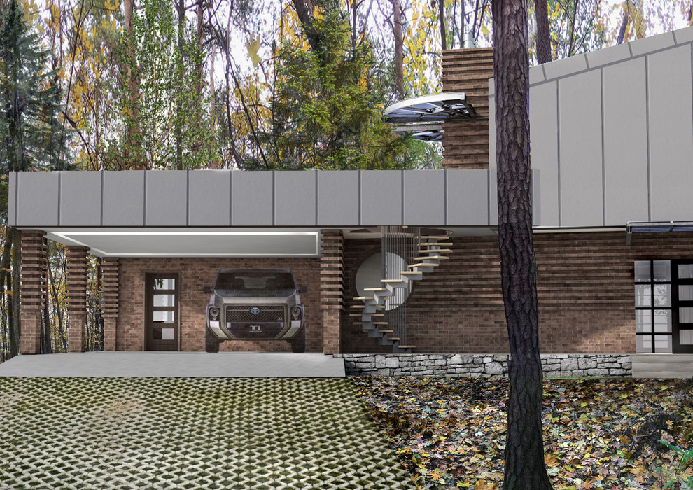 Эскизный проект индивидуального жилого дома в Велегож - парк 2 Тульской области