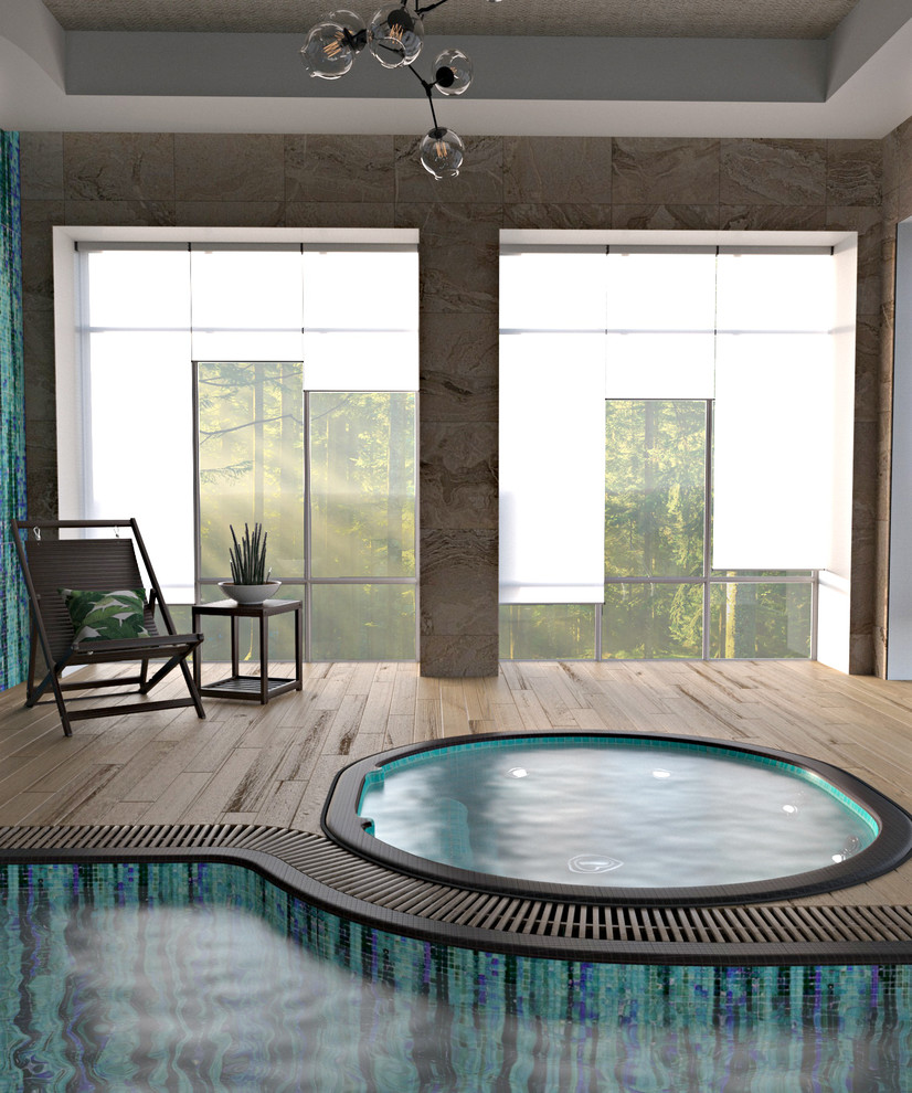 Бассейн в загородном доме