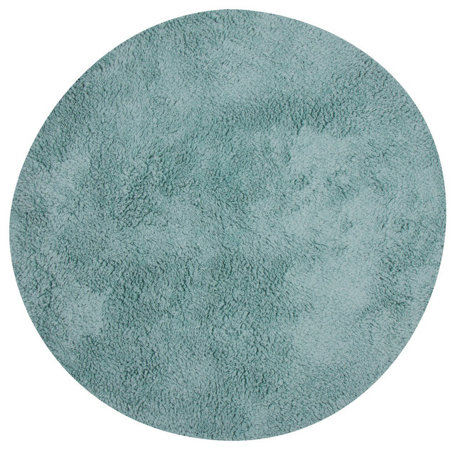 Luna Bath Mat Turquoise 24 X12 Contemporary Bath Mats By