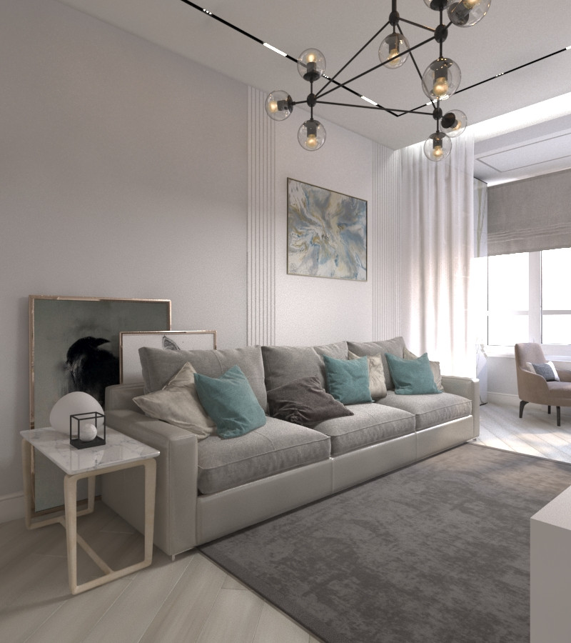 Интерьер квартиры 54 кв.м. ЖК «Черноморский» в г.Геленджик