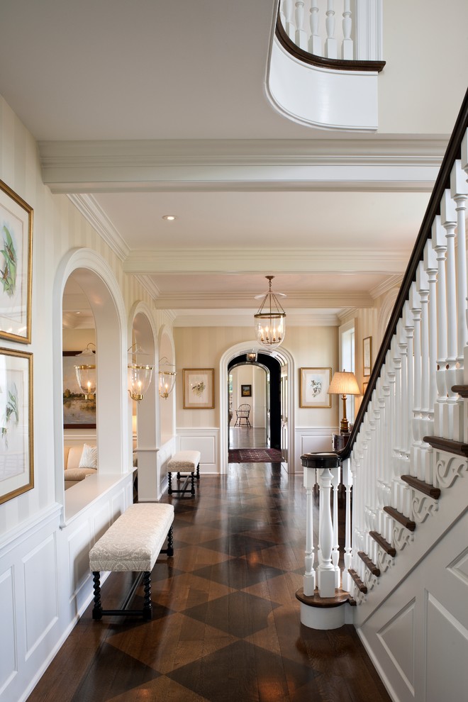 This is an example of a traditional hallway in Philadelphia.