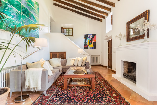 Casa Rustica, Mallorca, 2015 medelhavsstil-vardagsrum