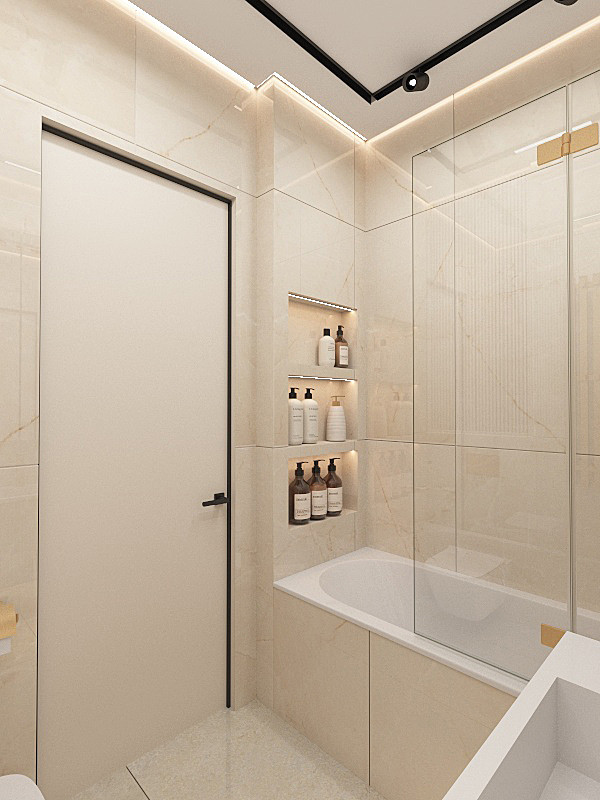 Пространство для семьи с двумя детьми. Москва, ЖК Западный порт