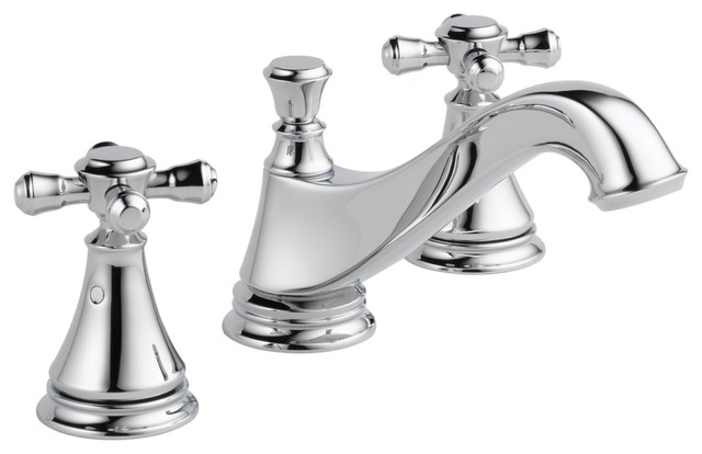delta cross handle bathroom sink faucet
