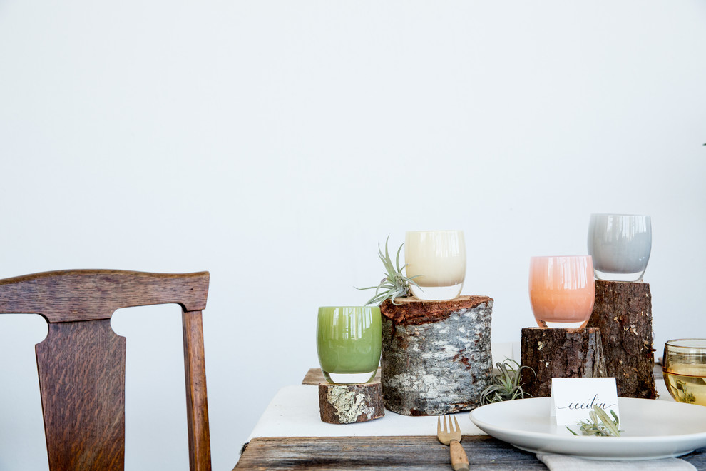 Inspiration for a rustic dining room remodel in Seattle