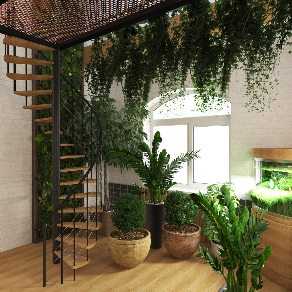 Зимний сад в загородном доме.