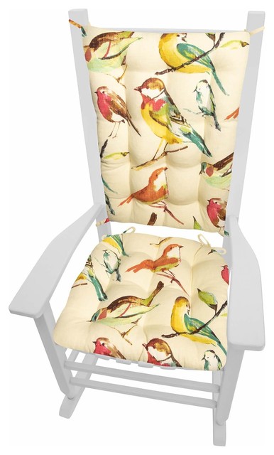Bird Multi Rocking Chair Cushions, Barnett Home Decor Rocking Chair Cushions