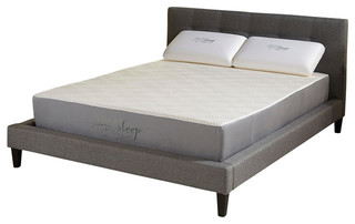 Nature's Sleep - Nature's Sleep 10" Topaz Gel Memory Foam Mattress - View in Your Room! | Houzz