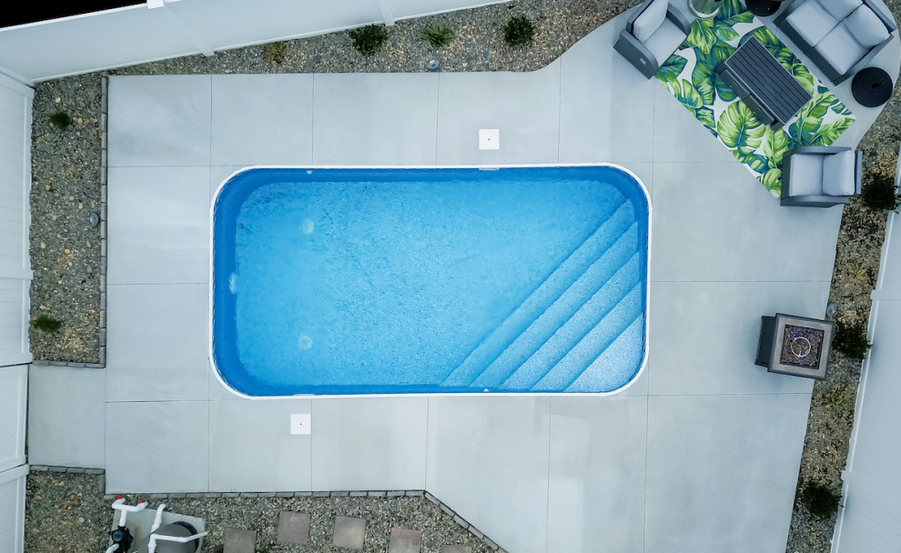 Custom Flat Bottom Inground Pool. Contemporary Pool Other by
