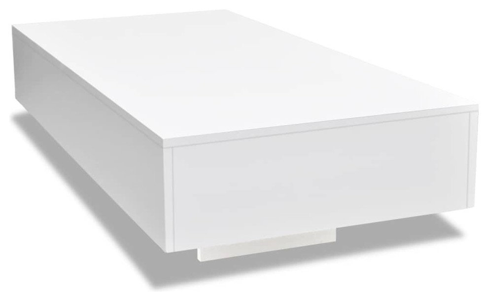 Vidaxl Coffee Table High Gloss White 45 3 Accent Tea Side Living Room Stand Contemporary Tables By Vida Xl International B V - Vidaxl Coffee Table With Oval Glass Top High Gloss Black Vidaxl Coffee Table High Gloss White 45 3 Accent Tea Side Living Room Stand Contemporary Tables By Vida Xl International B V - Vidaxl Coffee Table With Oval Glass Top High Gloss Black
