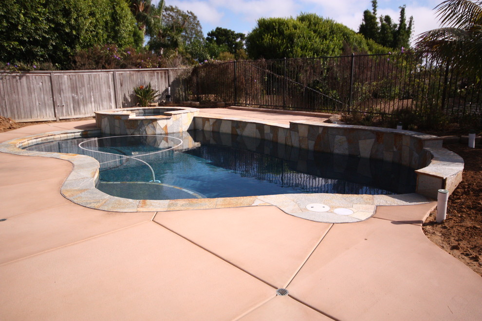 Traditional pool in San Diego.
