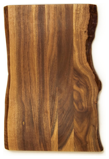 Architec Gripper Bareboard Raw Edge Acacia 11 X 14 Inch Cutting Board Rustic Cutting Boards By Bigkitchen