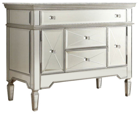 all-mirrored reflection austin bathroom sink vanity, 44 all-mirrored reflection austin bathroom sink vanity, 44