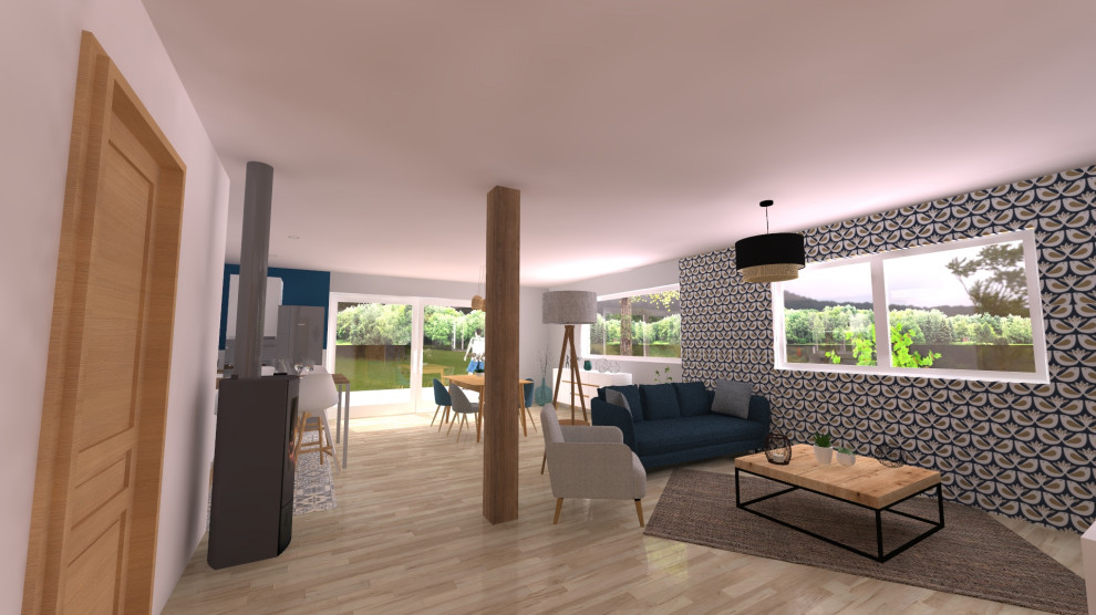 Divers rendu 3D intérieur