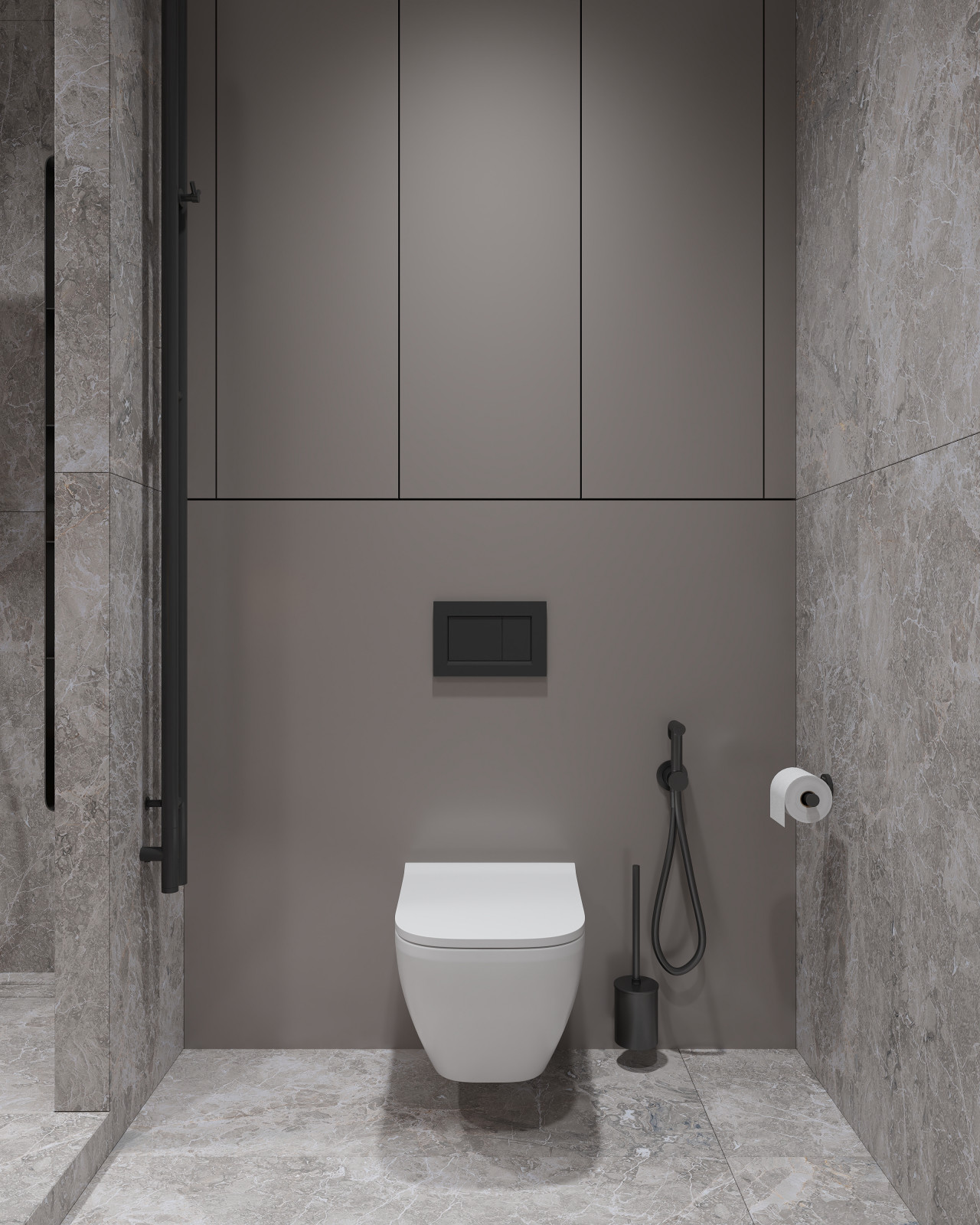 ЖК «Зенит», современный интерьер квартиры, построенный на контрастах