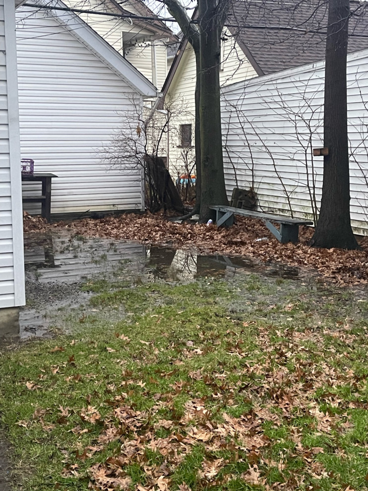 my backyard floods when it rains