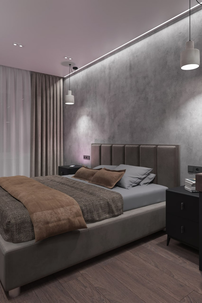 Спальня с рабочей зоной для фрилансера  S - 15 м2