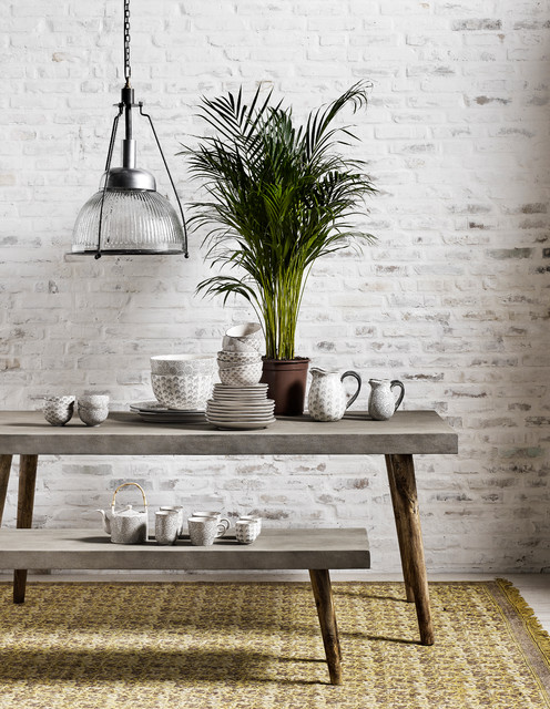 Alison Grooved Hanging Lamp Industrial Esszimmer Buckinghamshire Von Out There Interiors