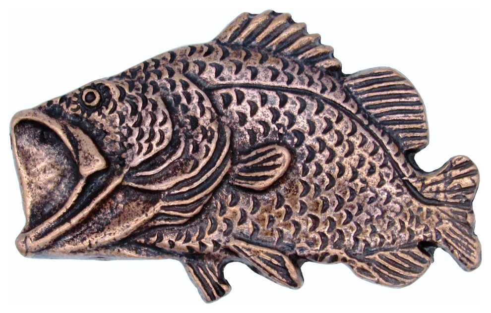 Bass Knob, Antique Brass Rustic And Drawer Knobs by Buck