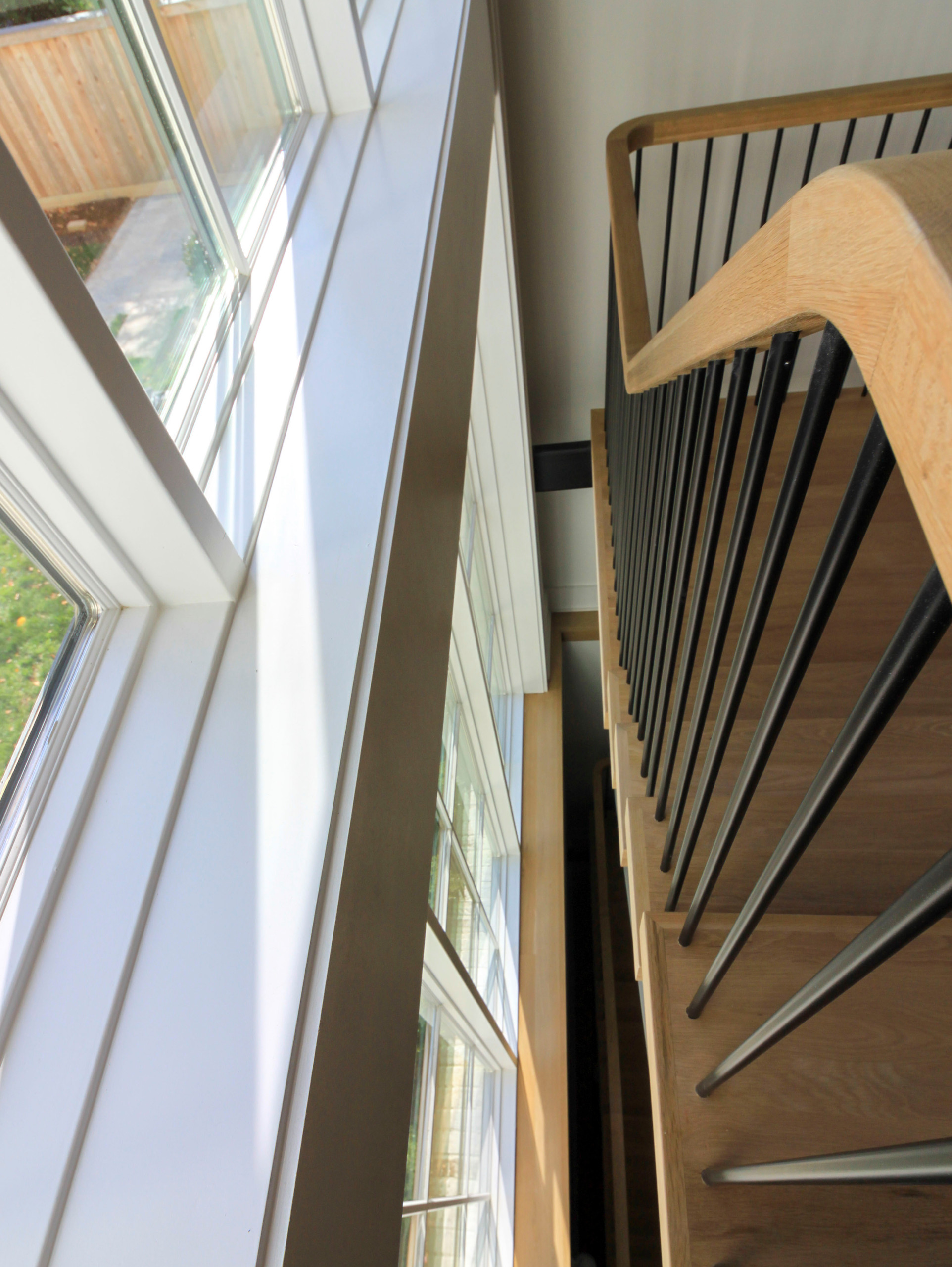 96_Dramatic cantilevered no-riser staircase, Bethesda, MD 20814