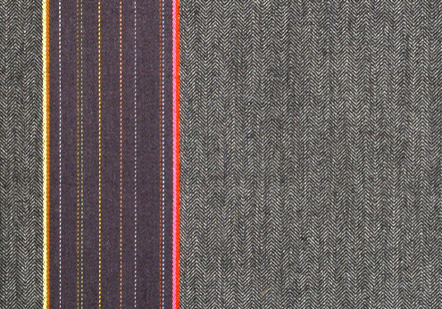 Heringbone Stripes by Paul Smith Granite Fabric