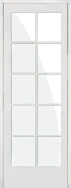 10 Lite Solid Core Primed Single Prehung Interior Door 24 X80 Left Hand