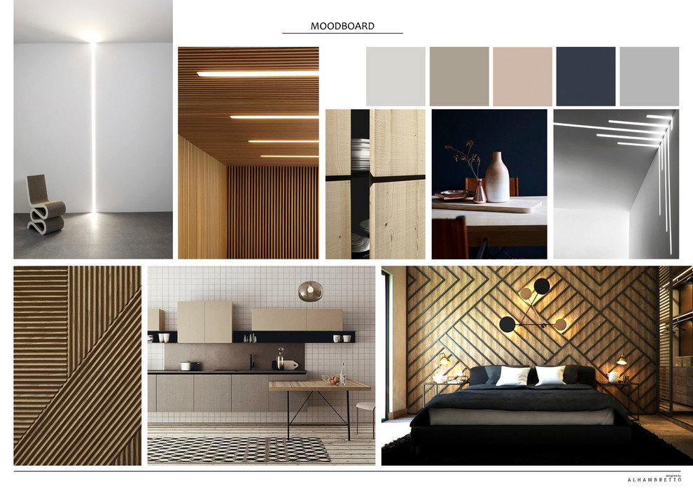 Luce naturale e linearità - Moodboard