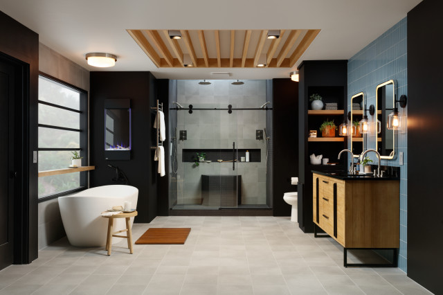 Ferguson modern-badezimmer