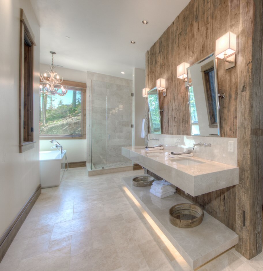 Bathroom - rustic bathroom idea