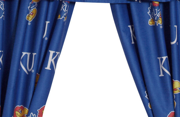 NCAA Kansas Jayhawks Collegiate Window Curtain Panels