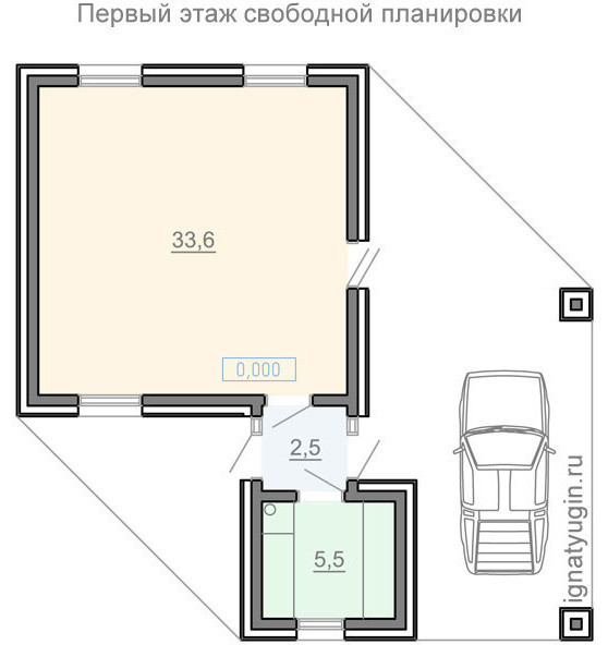 Дом-студия 40 кв. м.
