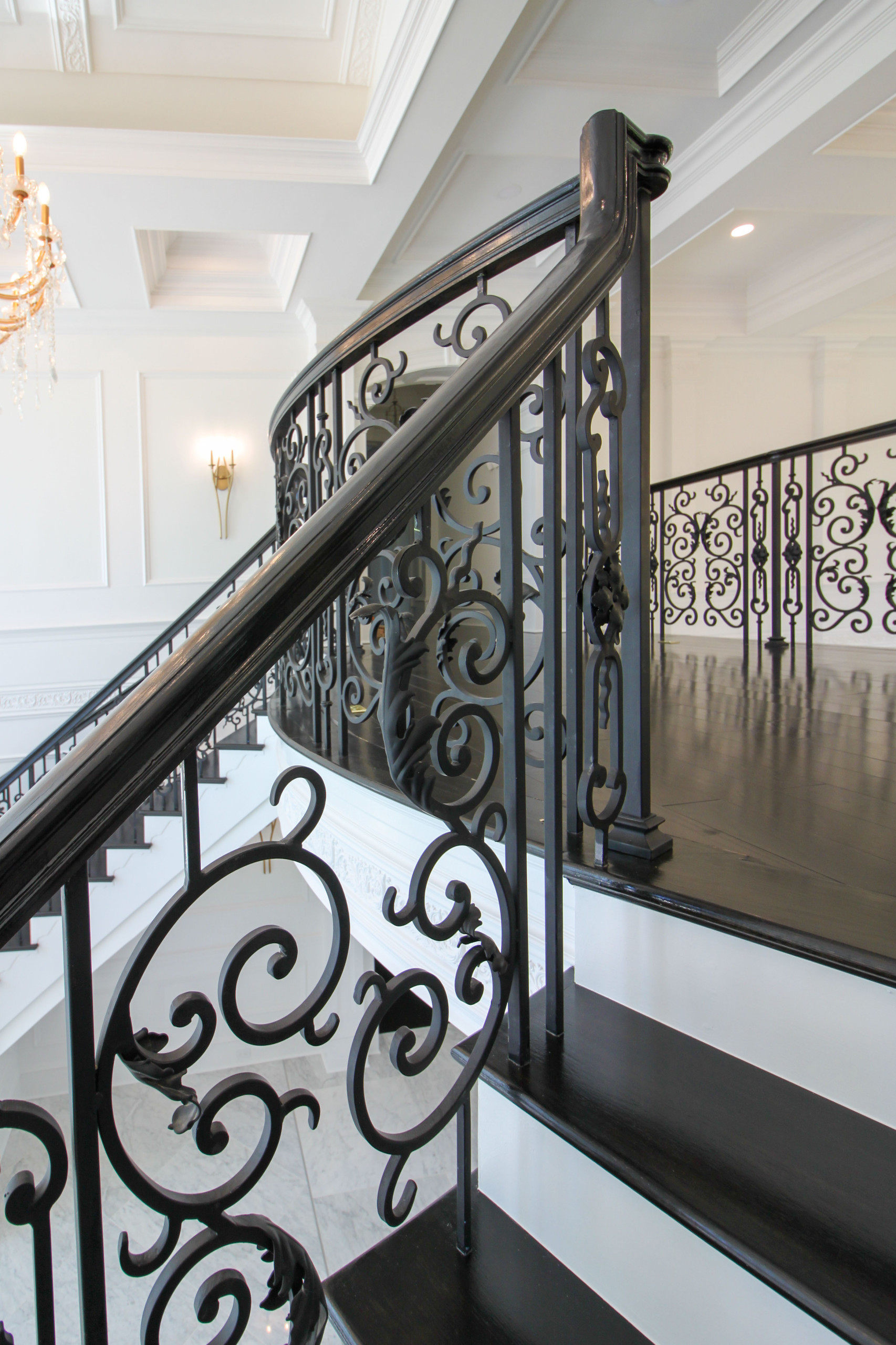 92_Grand Double Staircase in Exquisite Custom Home, Great Falls VA 22066