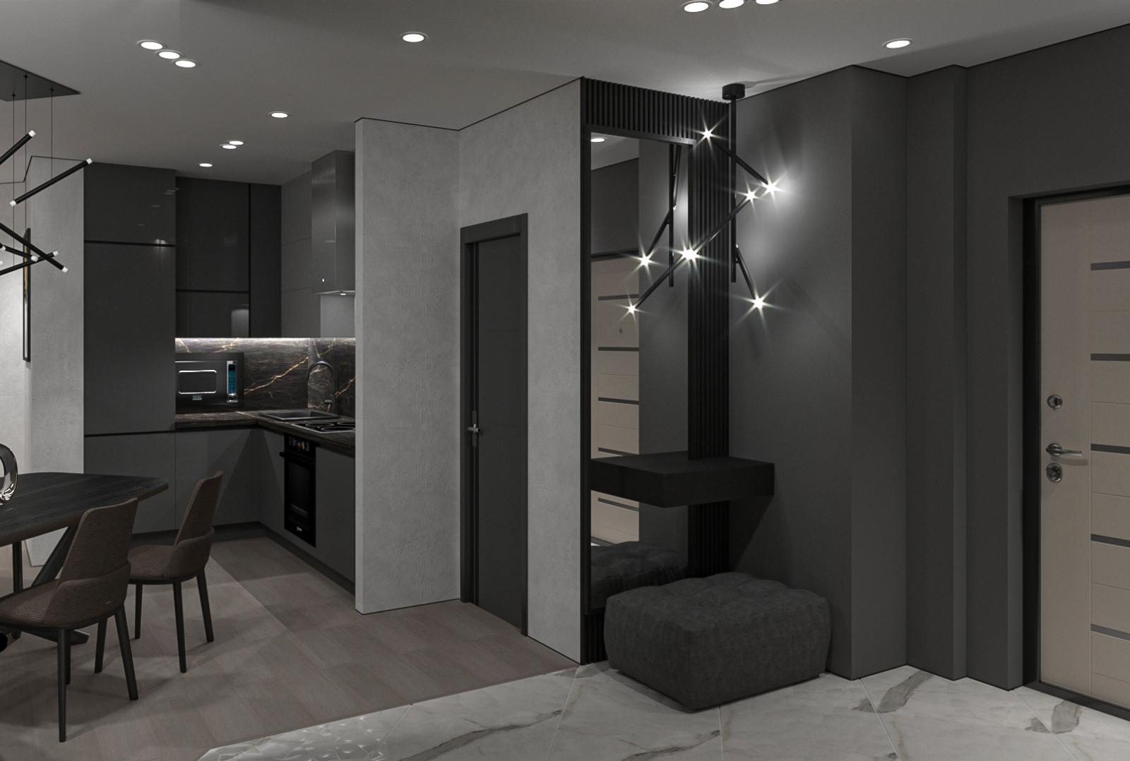 Проект квартиры в современном стиле