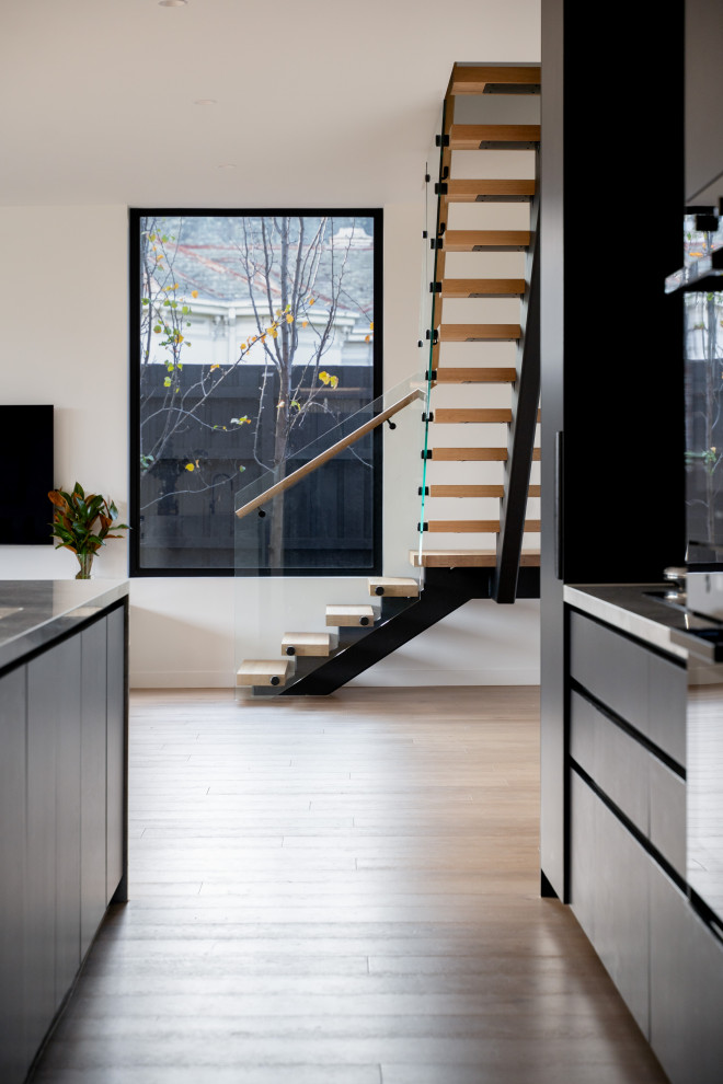 Inspiration for a contemporary staircase in Melbourne.